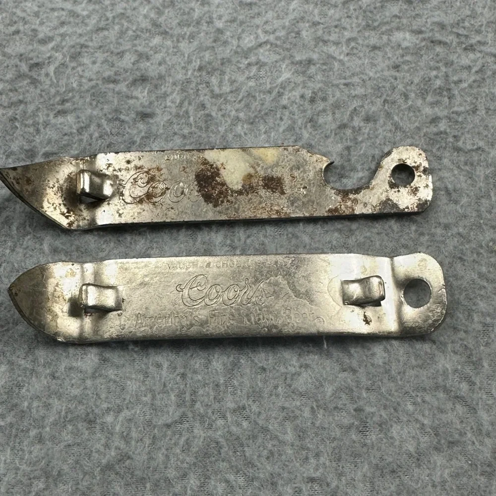 Vintage Coors America's Fine Light Beer Bottle Can Opener Church Key Set of 2